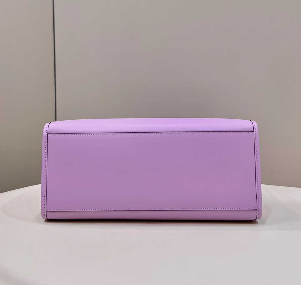 Fendi Sunshine Medium Bag Purple leather shopper 8BH386 - Default Title - View 5