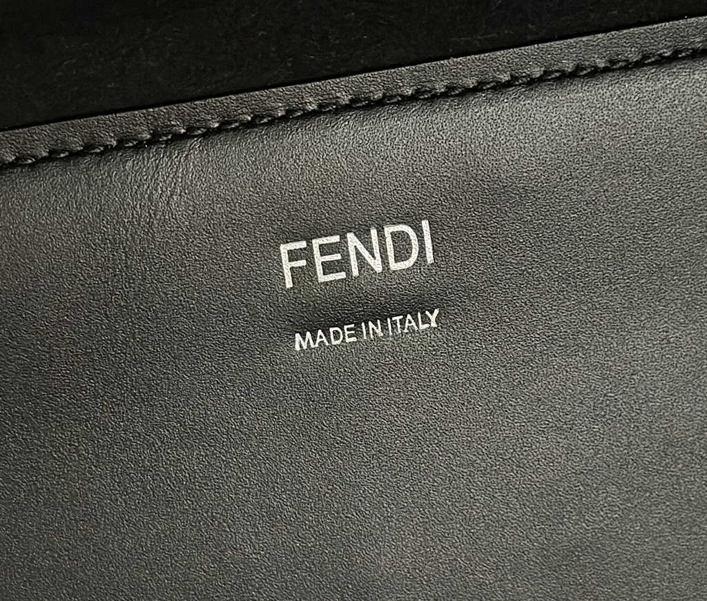 Fendi Sunshine Medium Bag 8BH386 Black leather shopper - Default Title - View 6