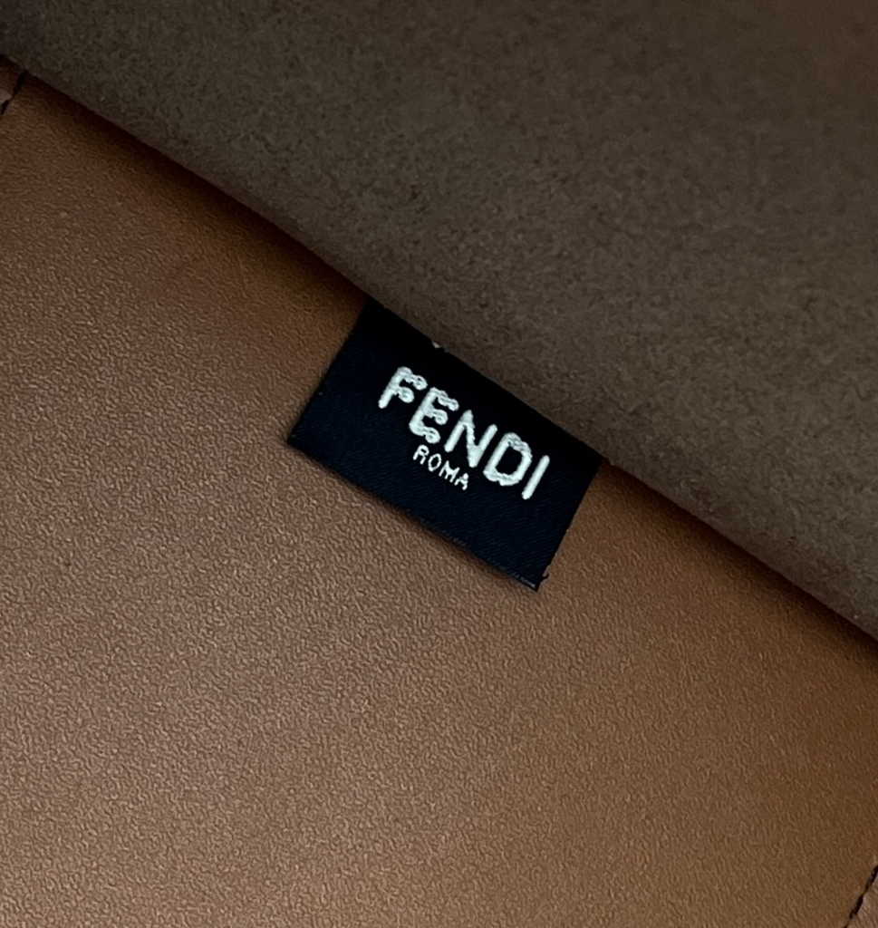 Fendi Sunshine Medium Brown leather shopper 8BH386 - Default Title - View 10