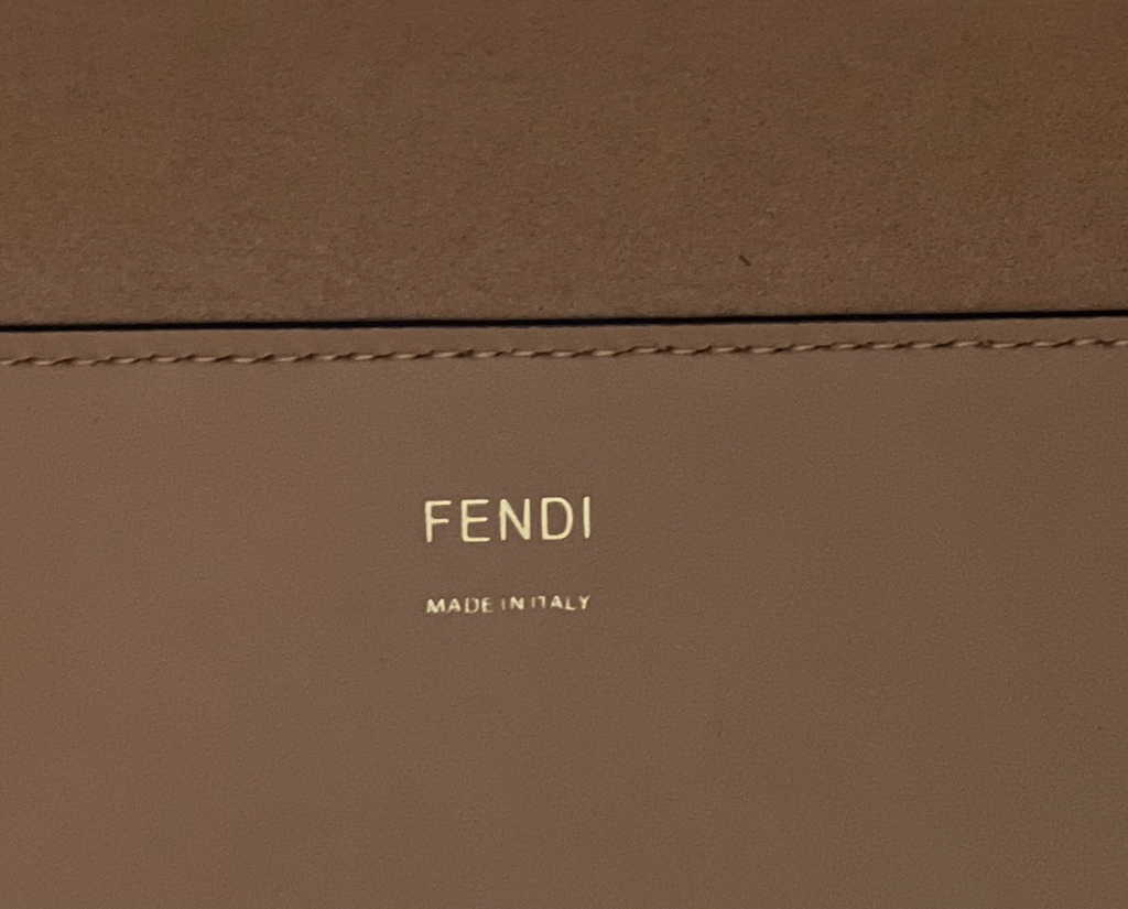 Fendi Sunshine Medium Bag Dark Beige leather shopper 8BH386 - Default Title - View 8