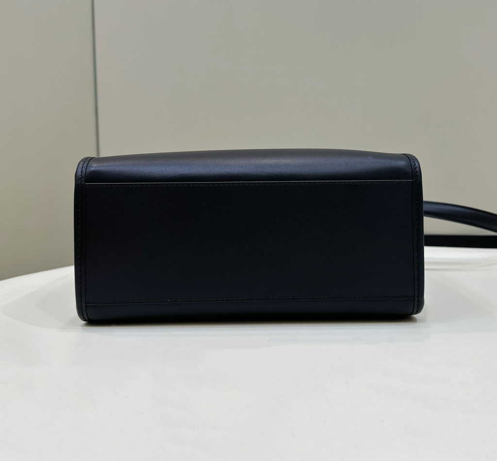 Fendi Sunshine Small Bag 8BH394 Black leather shopper - Default Title - View 10