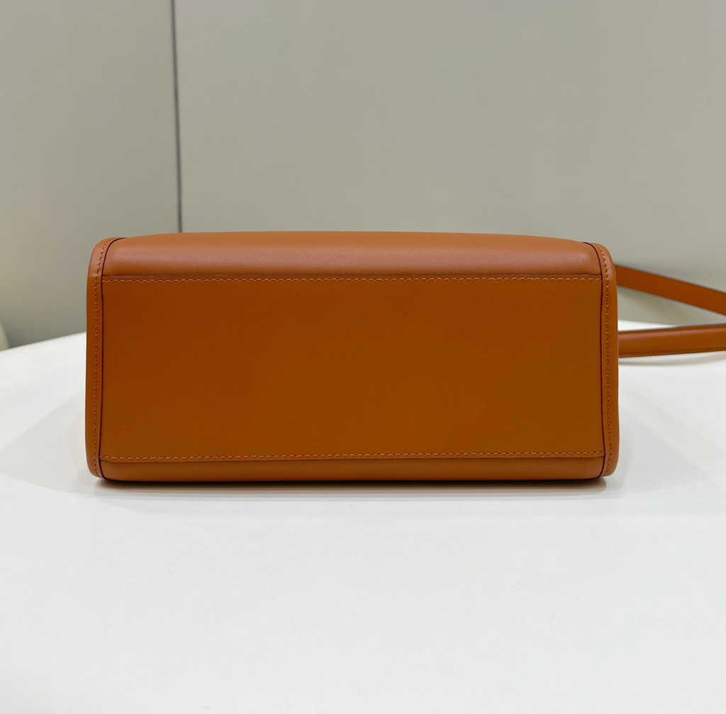 Fendi Sunshine Small Bag 8BH394 Brown leather shopper - Default Title - View 6