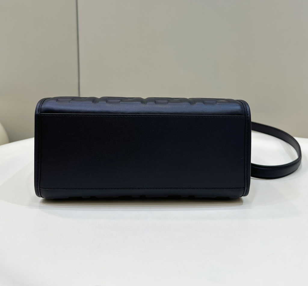 Fendi Sunshine Small Bag Black leather shopper 8BH394 - Default Title - View 4