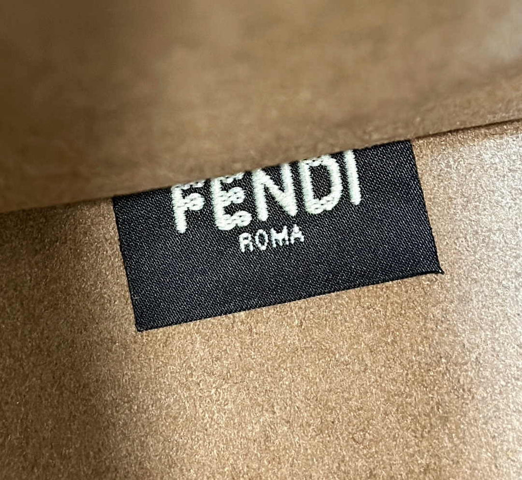 Fendi Sunshine Small Bag 8BH394 Brown FF leather - Default Title - View 7