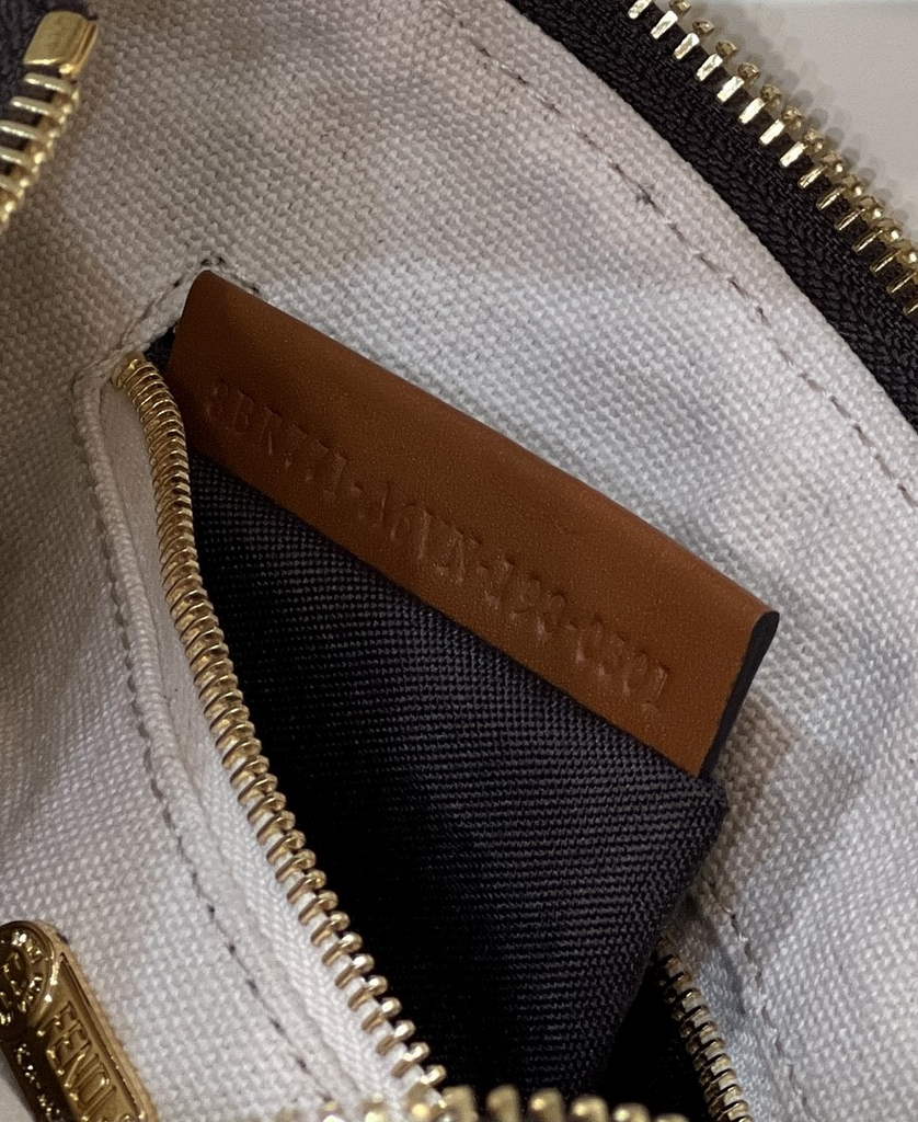 Fendi Vintage FF Zucca Canvas Mini Cosmetic Bag 0165 Tan - Default Title - View 8