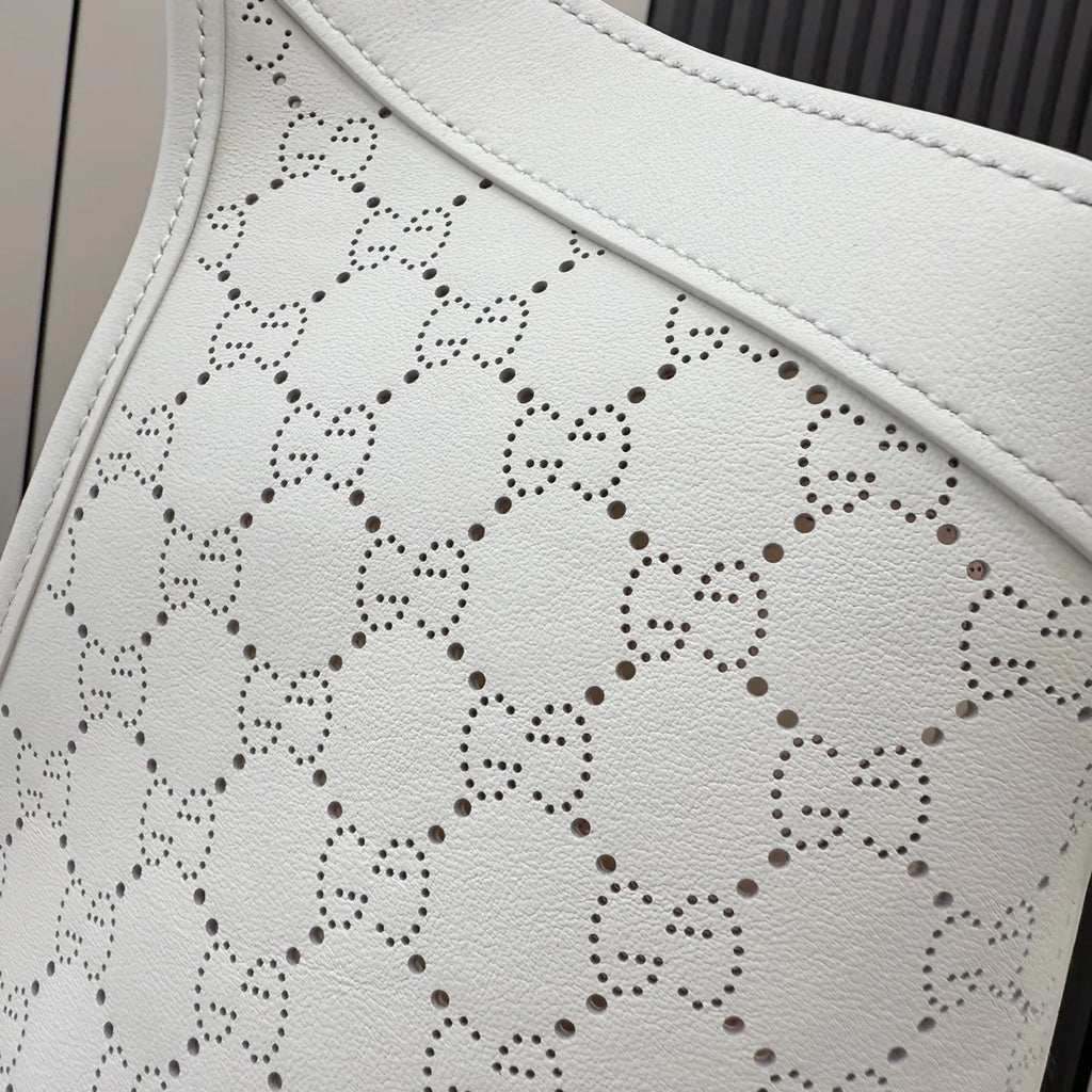 Gucci Giglio large tote bag 853971 White soft GG leather