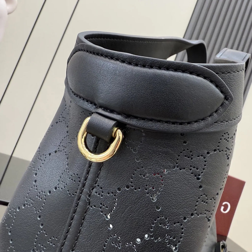 Gucci Giglio large tote bag 853971 Black soft GG leather
