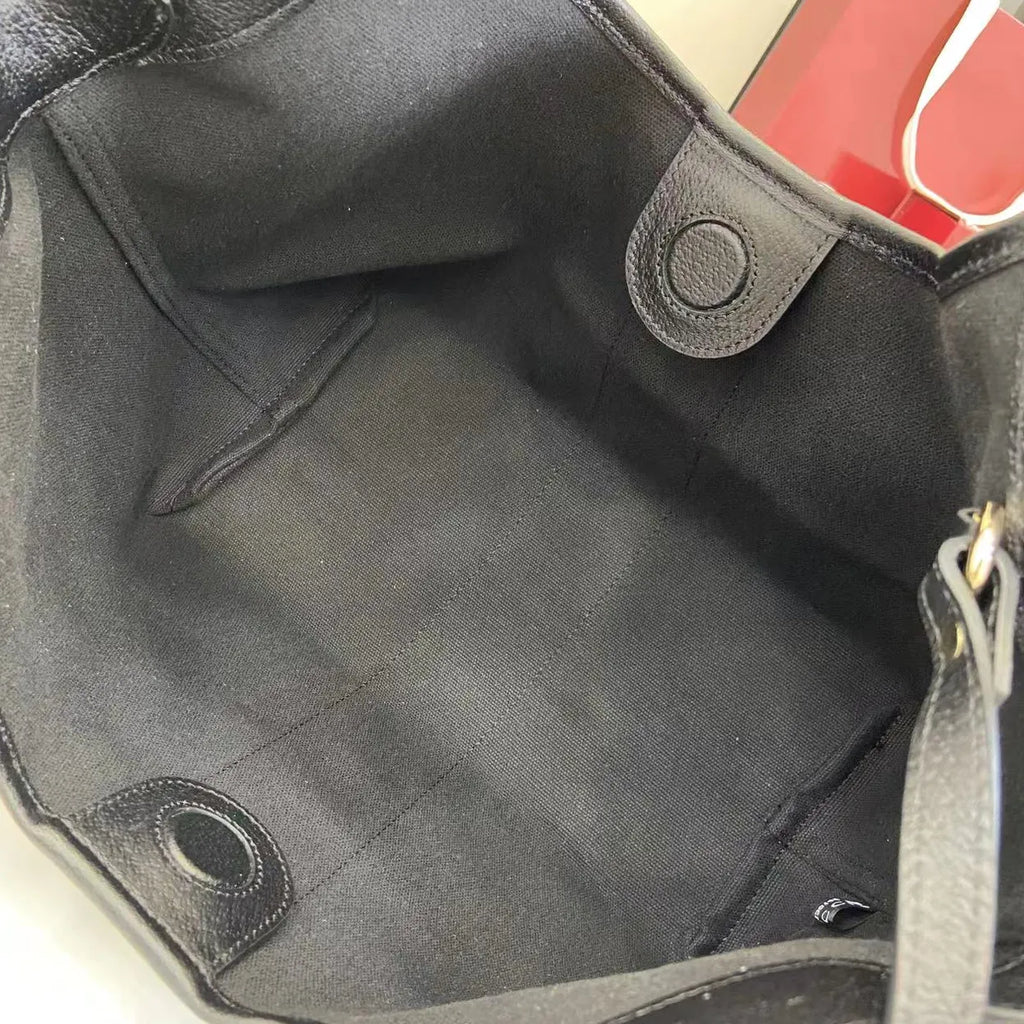 Gucci Giglio small tote bag ‎860845 Green and red Web GG canvas