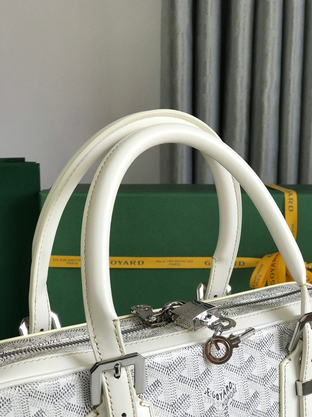 Goyard Ambassade MM Document Case GY0202889 White