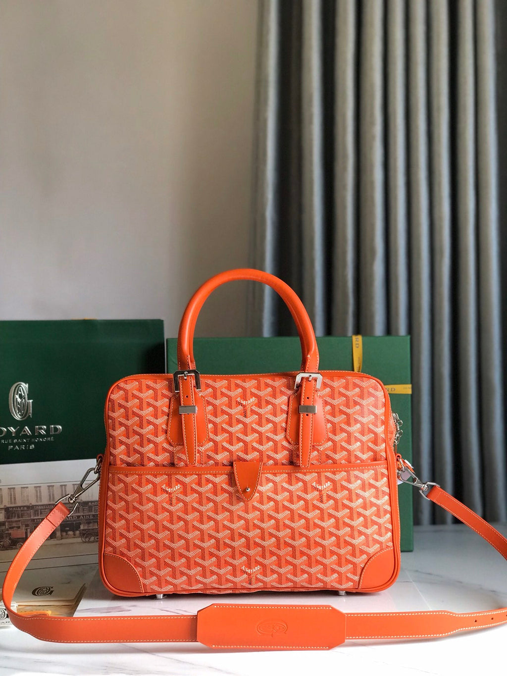 Goyard Ambassade MM Document Case GY0202889 Orange