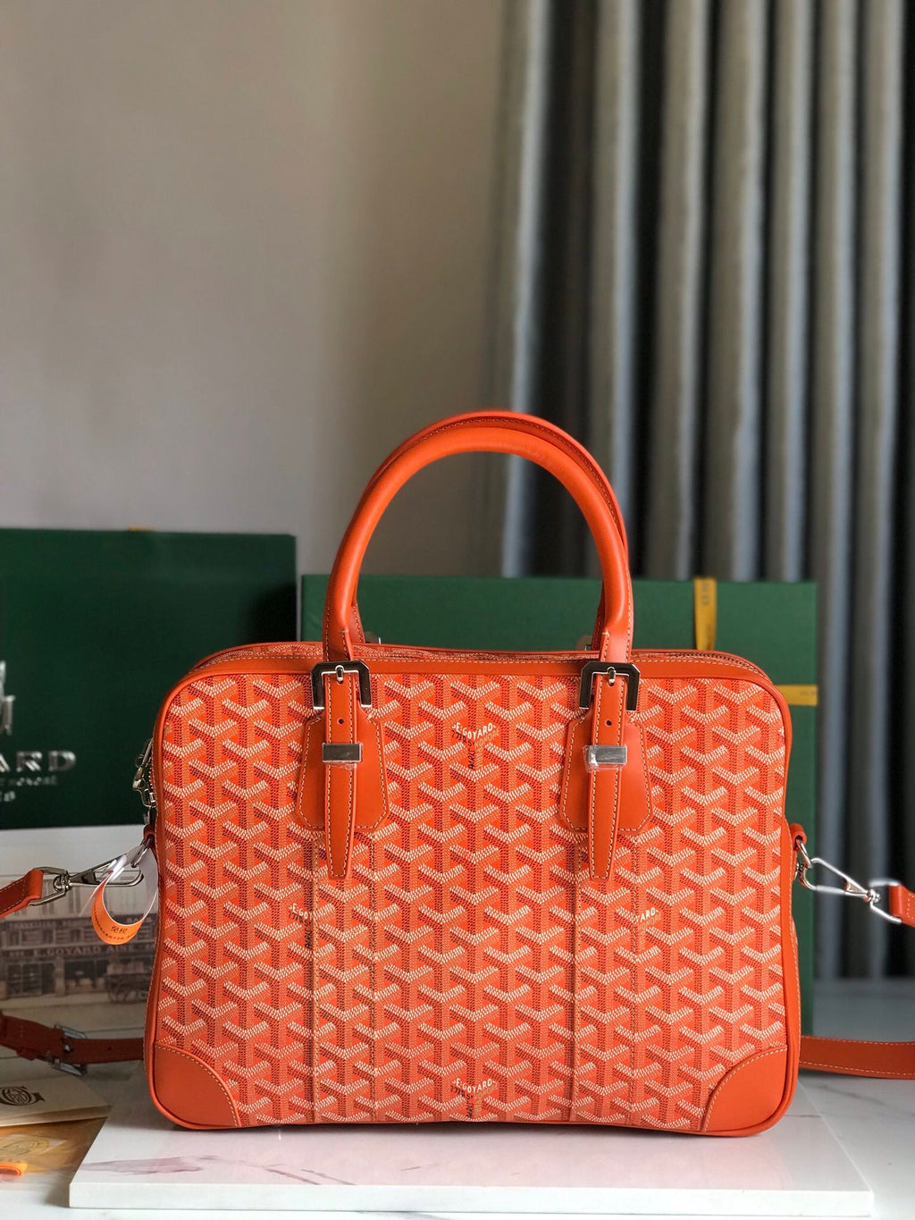 Goyard Ambassade MM Document Case GY0202889 Orange