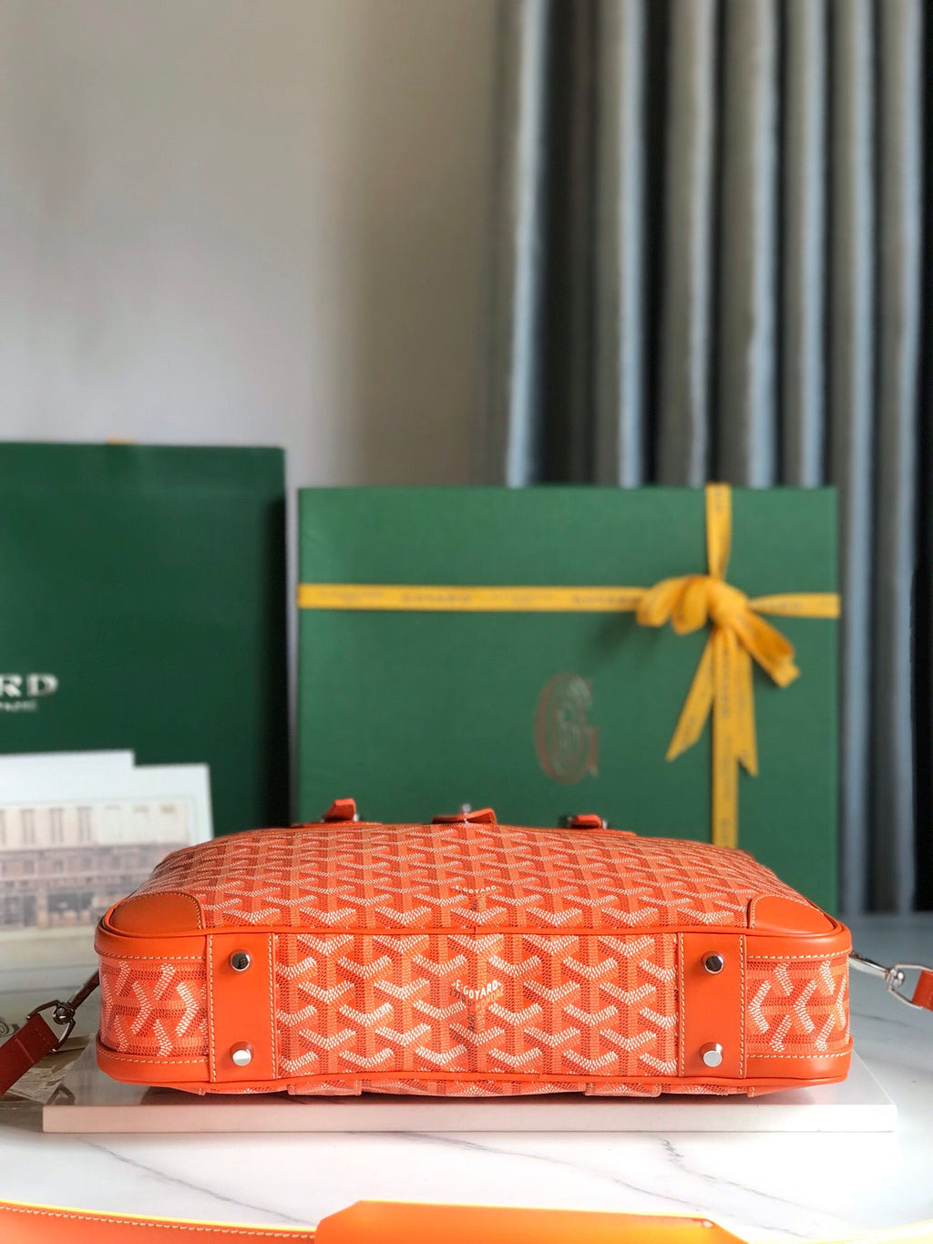 Goyard Ambassade MM Document Case GY0202889 Orange