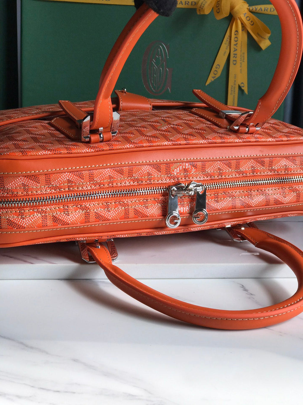 Goyard Ambassade MM Document Case GY0202889 Orange