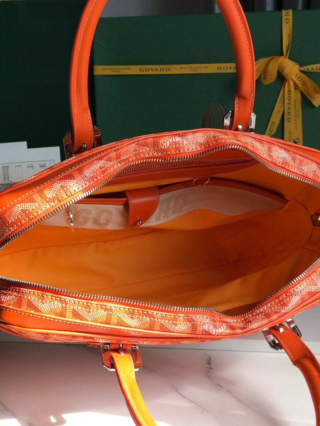 Goyard Ambassade MM Document Case GY0202889 Orange