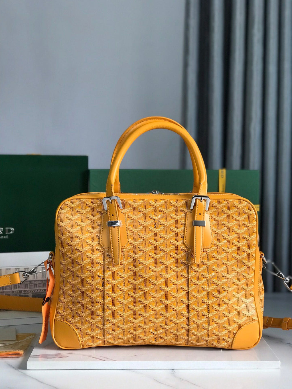 Goyard Ambassade MM Document Case GY0202889 Yellow