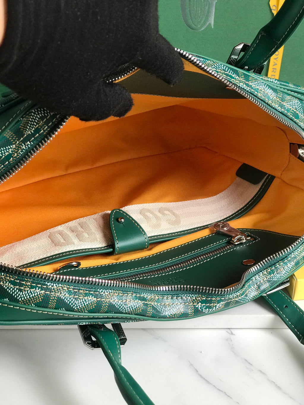 Goyard Ambassade MM Document Case GY0202889 Green
