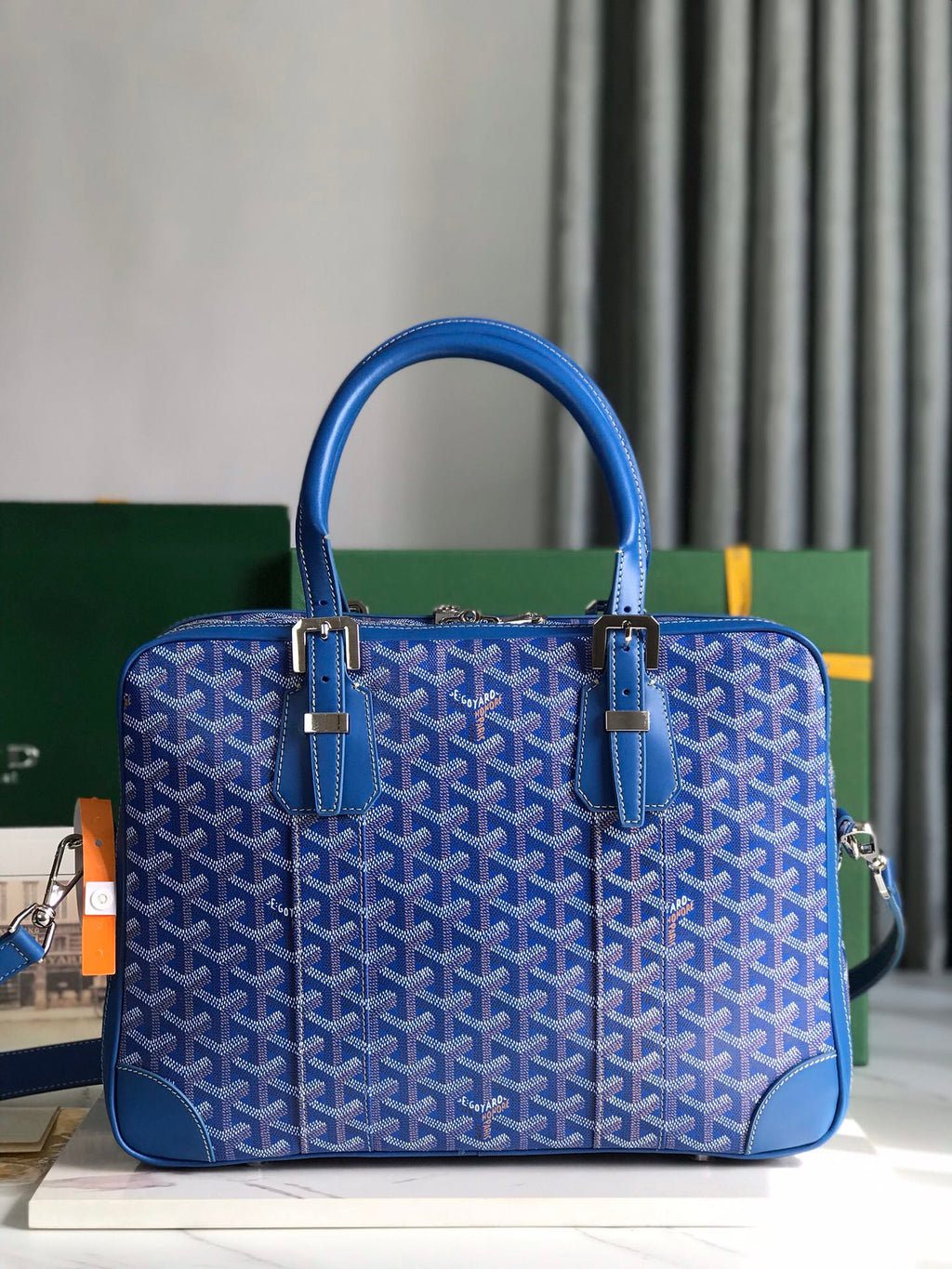 Goyard Ambassade MM Document Case GY0202889 Blue