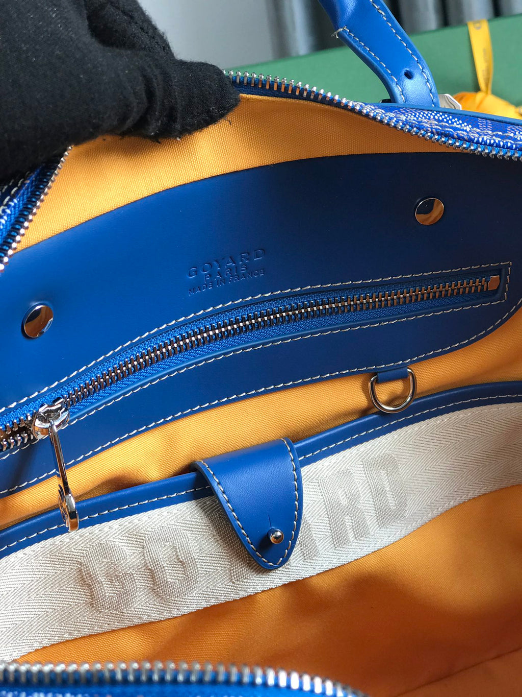 Goyard Ambassade MM Document Case GY0202889 Blue
