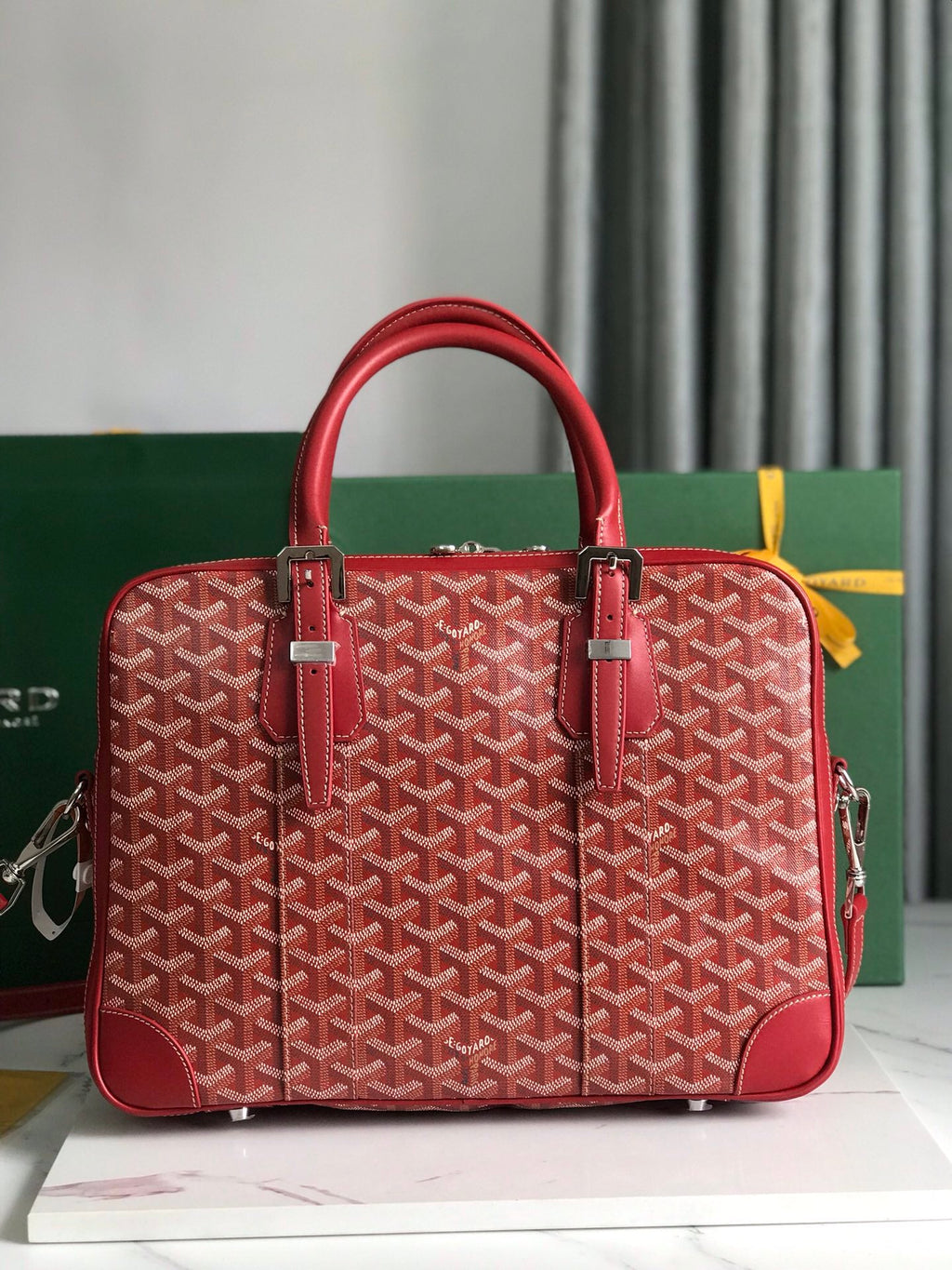 Goyard Ambassade MM Document Case GY0202889 Red