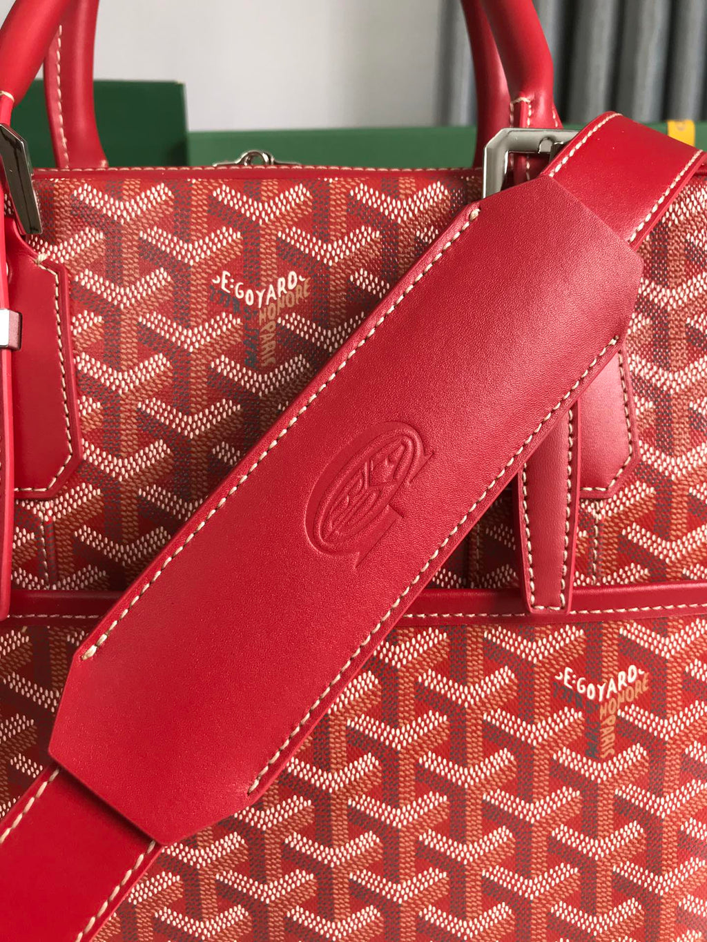 Goyard Ambassade MM Document Case GY0202889 Red