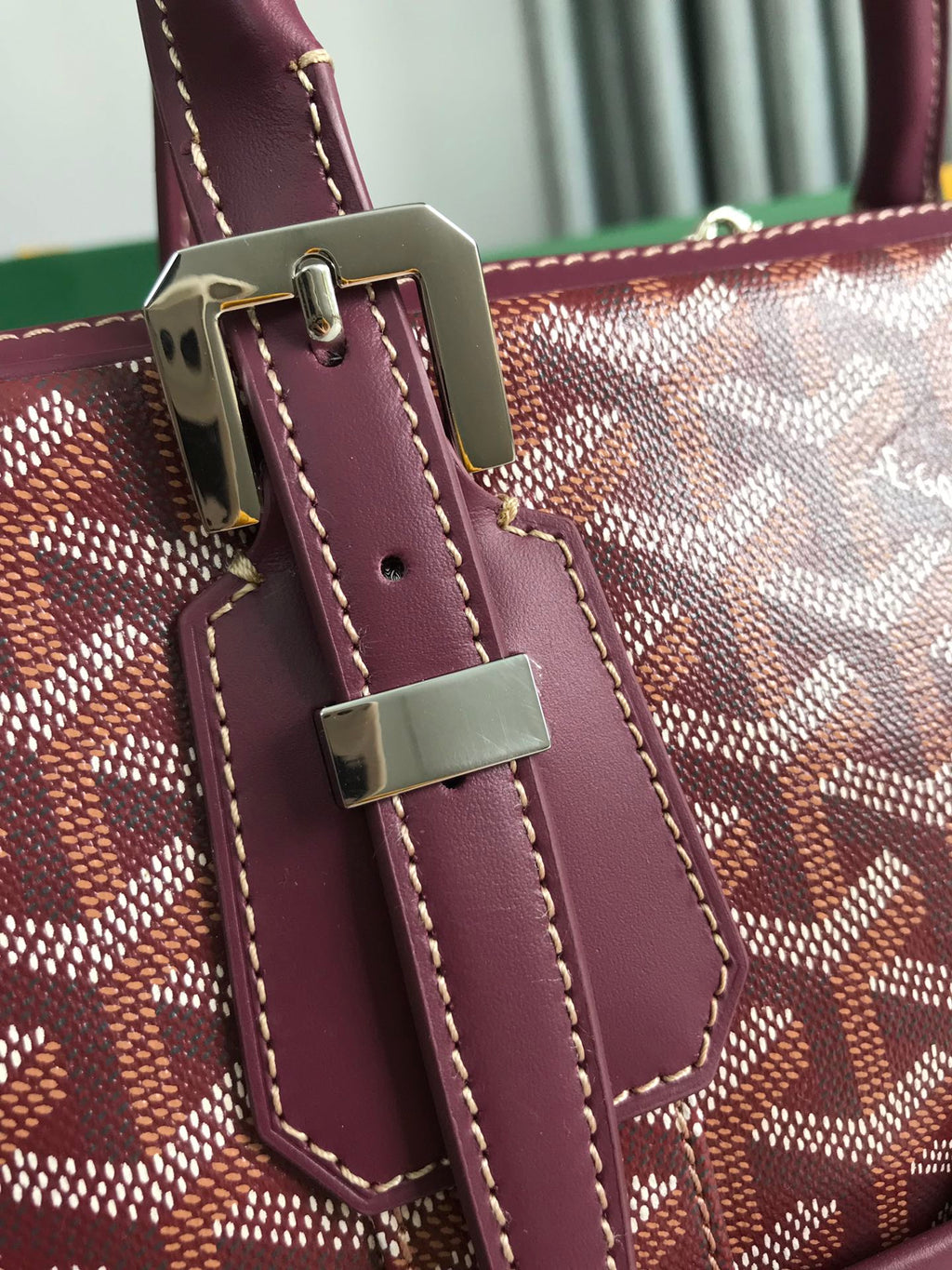 Goyard Ambassade MM Document Case GY0202889 Wine Red