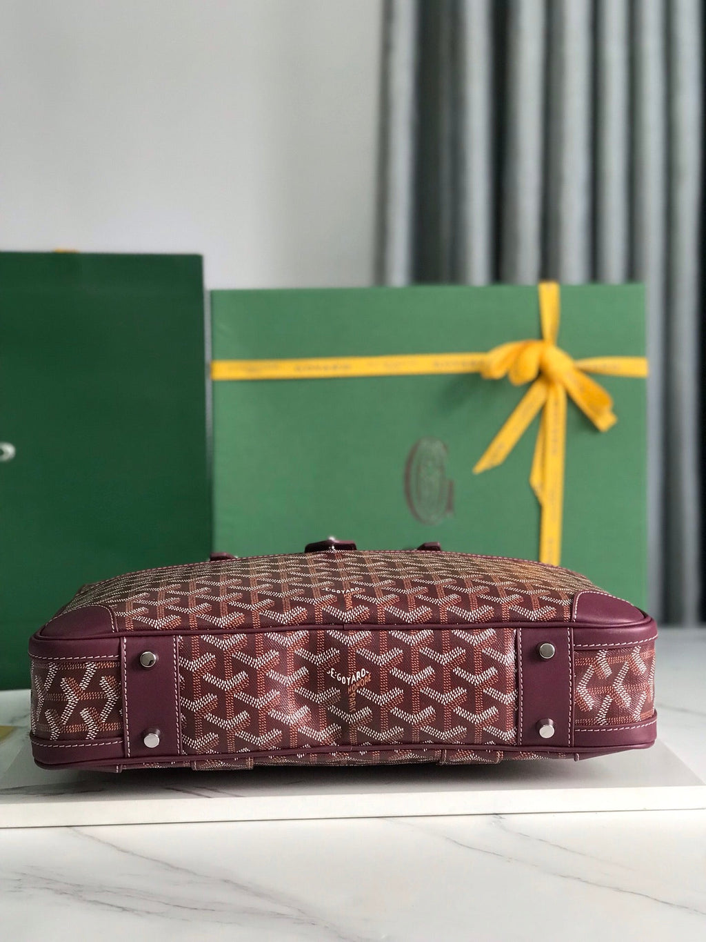 Goyard Ambassade MM Document Case GY0202889 Wine Red