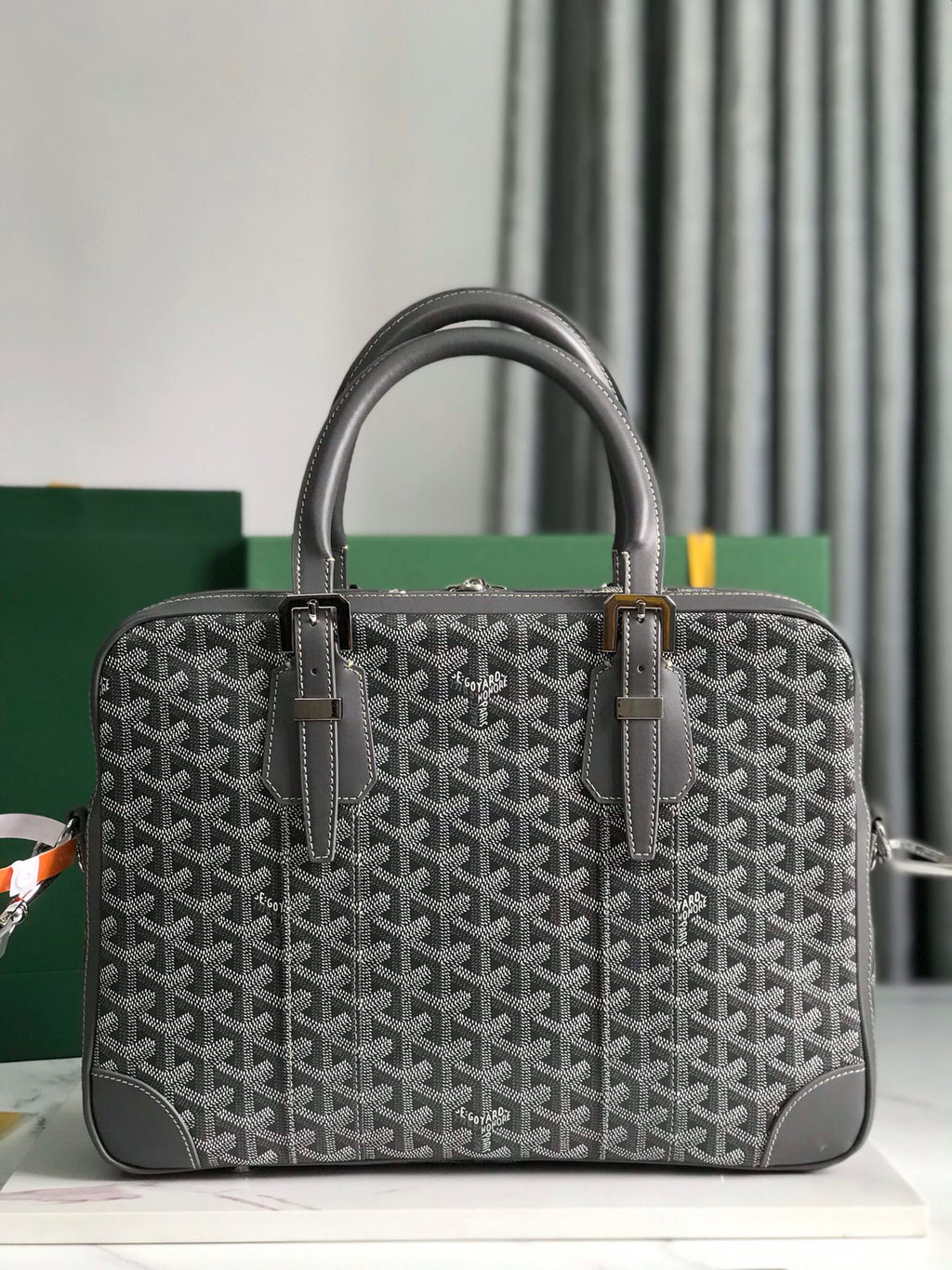 Goyard Ambassade MM Document Case GY0202889 Gray