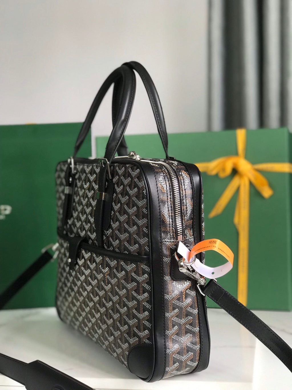Goyard Ambassade MM Document Case GY0202889 Black