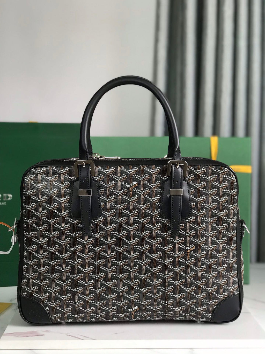 Goyard Ambassade MM Document Case GY0202889 Black