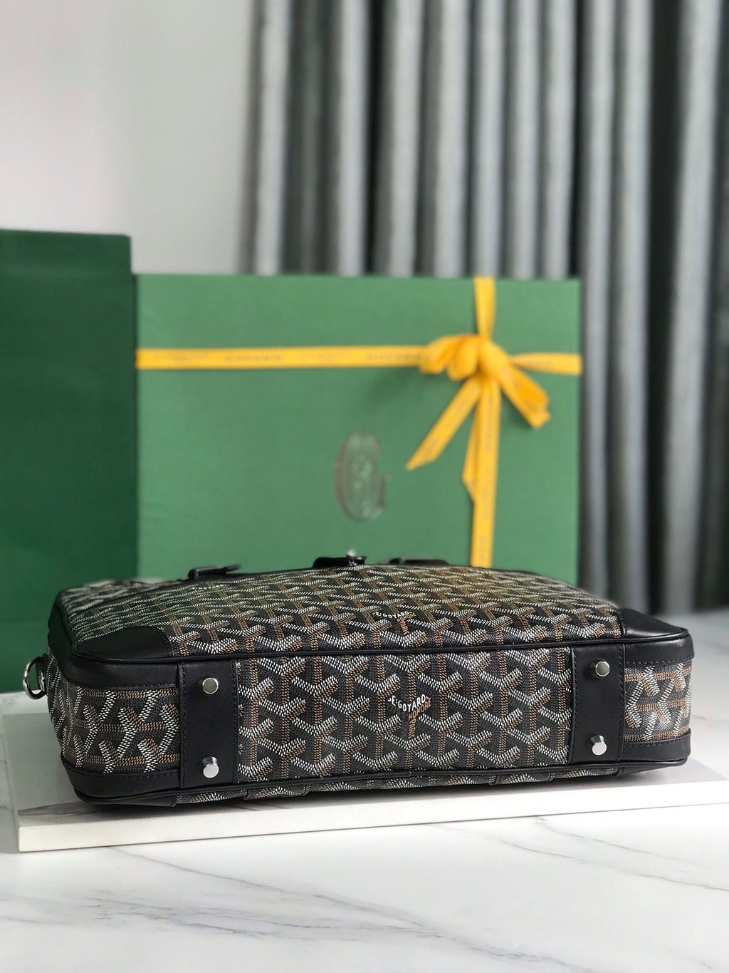 Goyard Ambassade MM Document Case GY0202889 Black