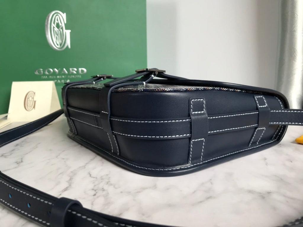 Goyard Belvedere MM Messenger Bag GY020097 Navy Blue