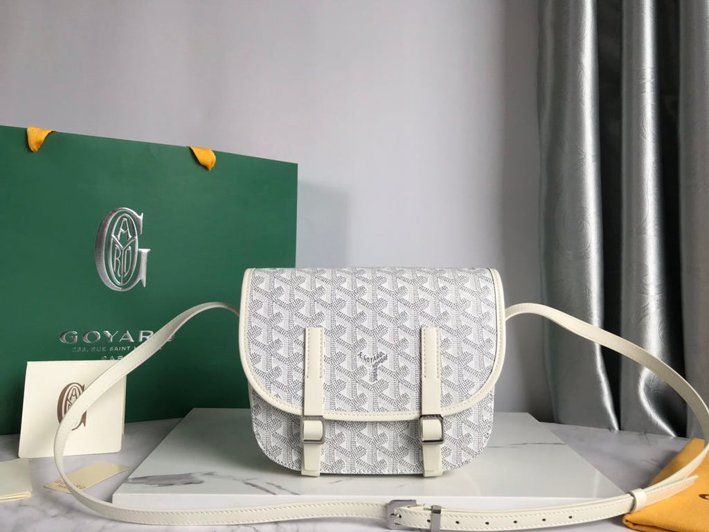 Goyard Belvedere PM Messenger Bag GY020098 White