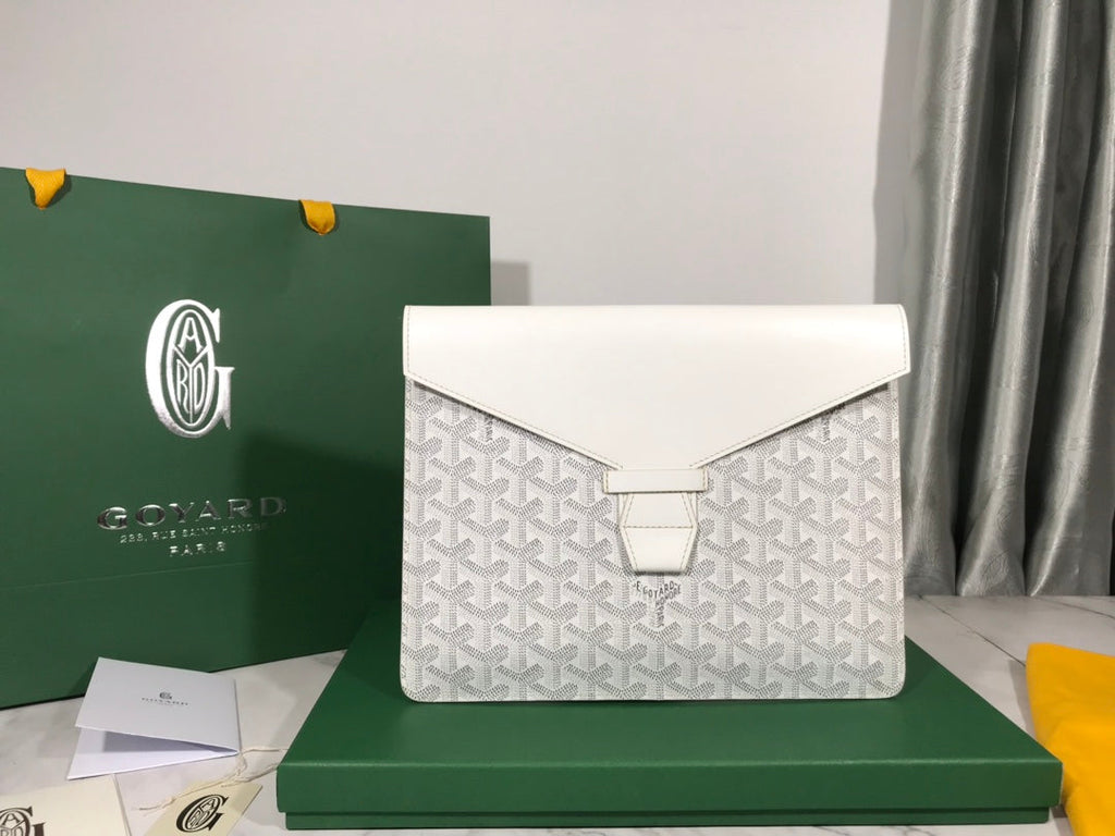 Goyard Camondo MM Horizontal Clutch GY020209 White