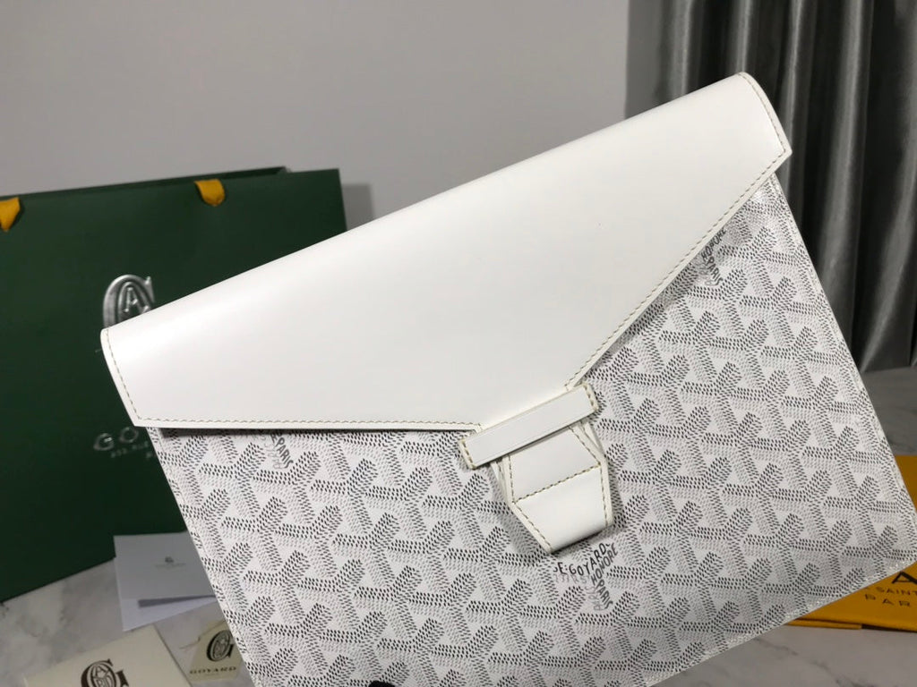 Goyard Camondo MM Horizontal Clutch GY020209 White
