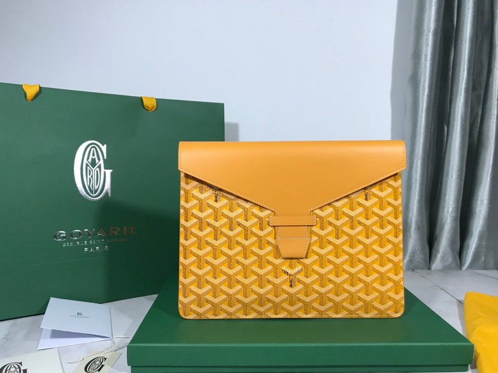 Goyard Camondo MM Horizontal Clutch GY020209 Yellow