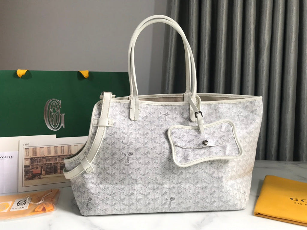 Goyard Chien Gris Tote Bag GY020217 White