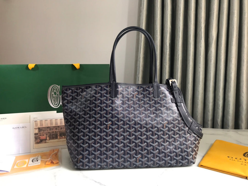 Goyard Chien Gris Tote Bag GY020217 Navy Blue