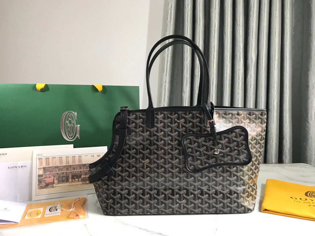 Goyard Chien Gris Tote Bag GY020217 Black