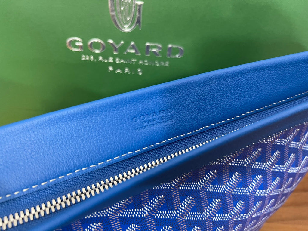 Goyard Conti Pouch Goyardine Canvas Calfskin GY028591 Blue