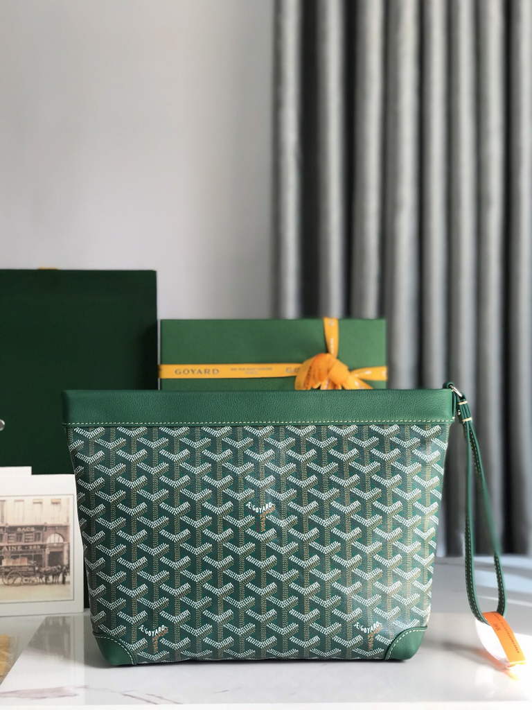 Goyard Conti Pouch Green GY020233