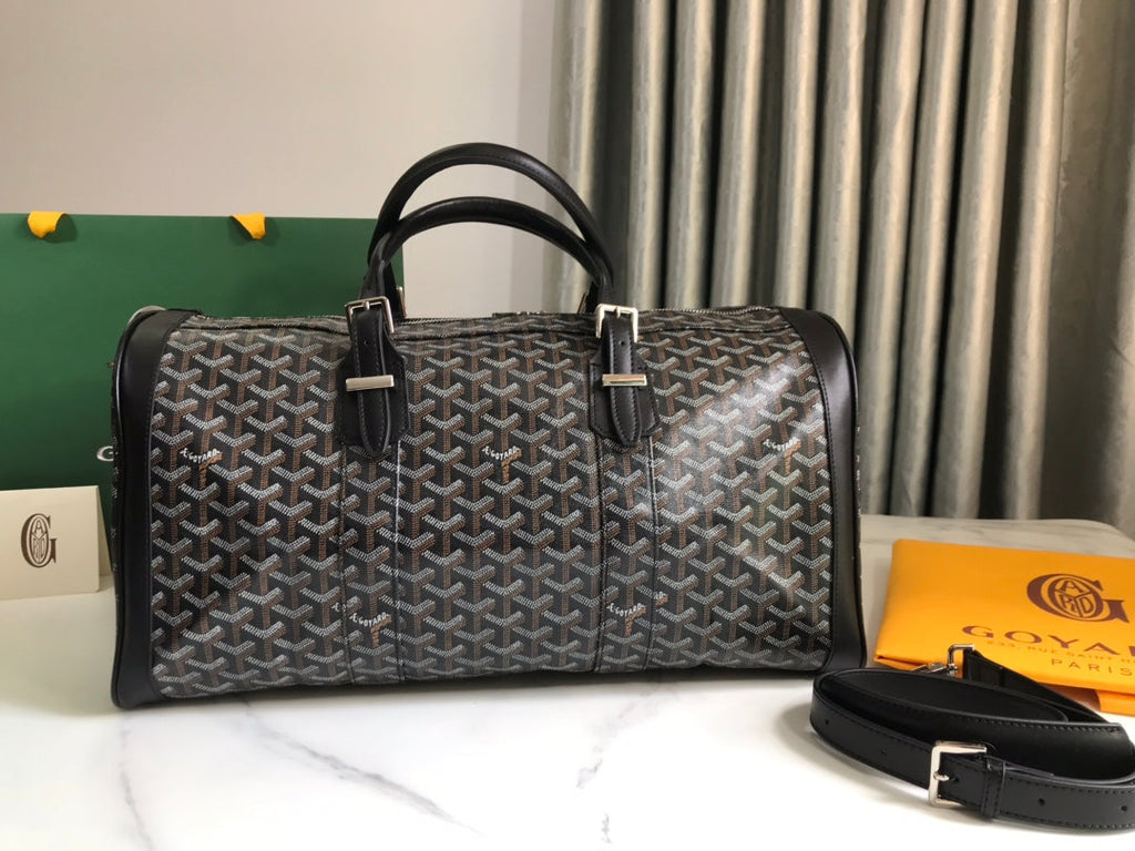 Goyard Croisiere 50 Travel Bag GY020292 Black white