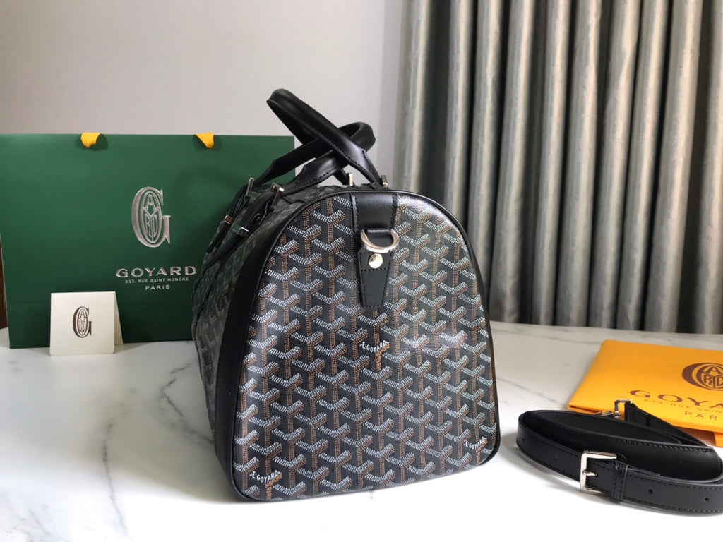 Goyard Croisiere 50 Travel Bag GY020292 Black white