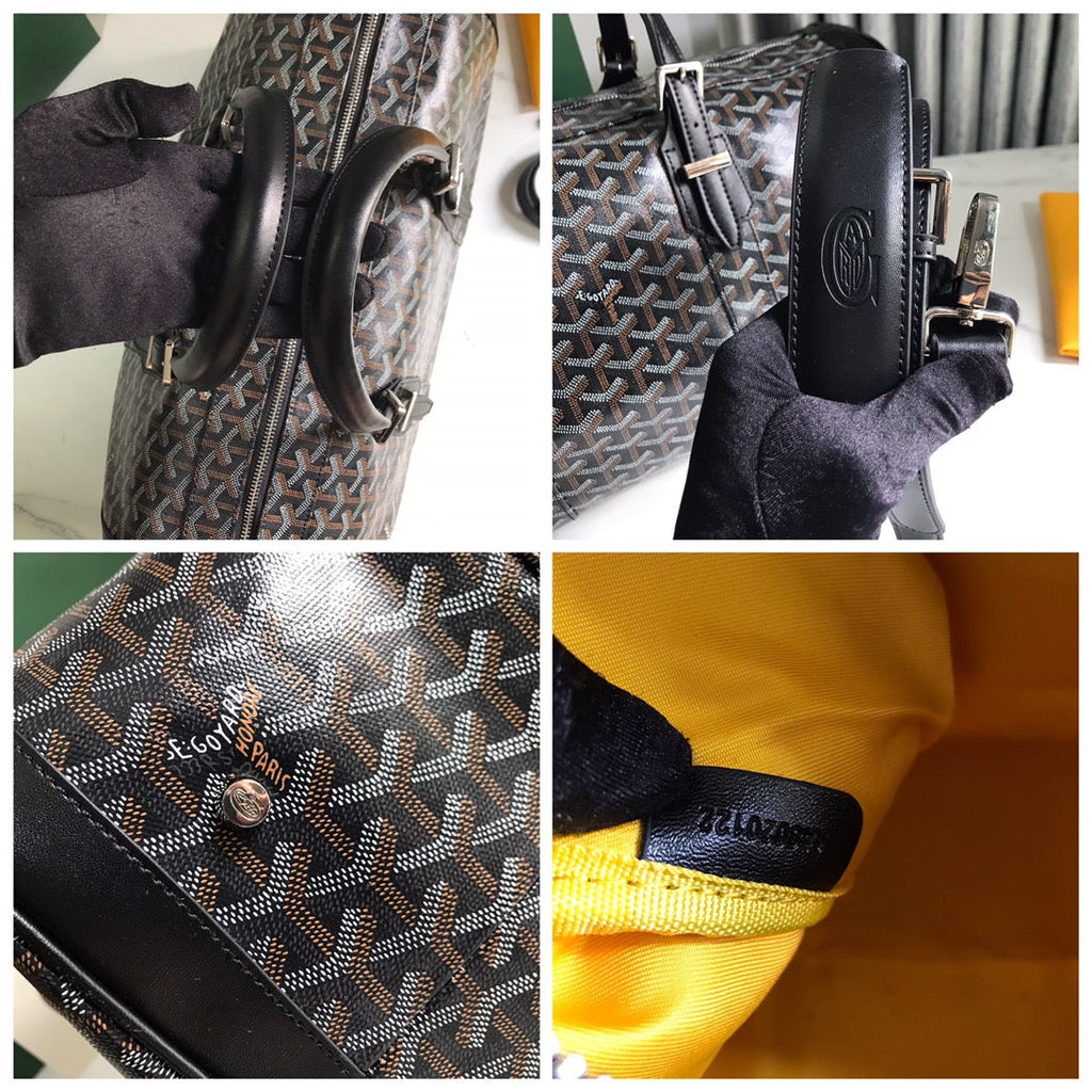 Goyard Croisiere 50 Travel Bag GY020292 Black white