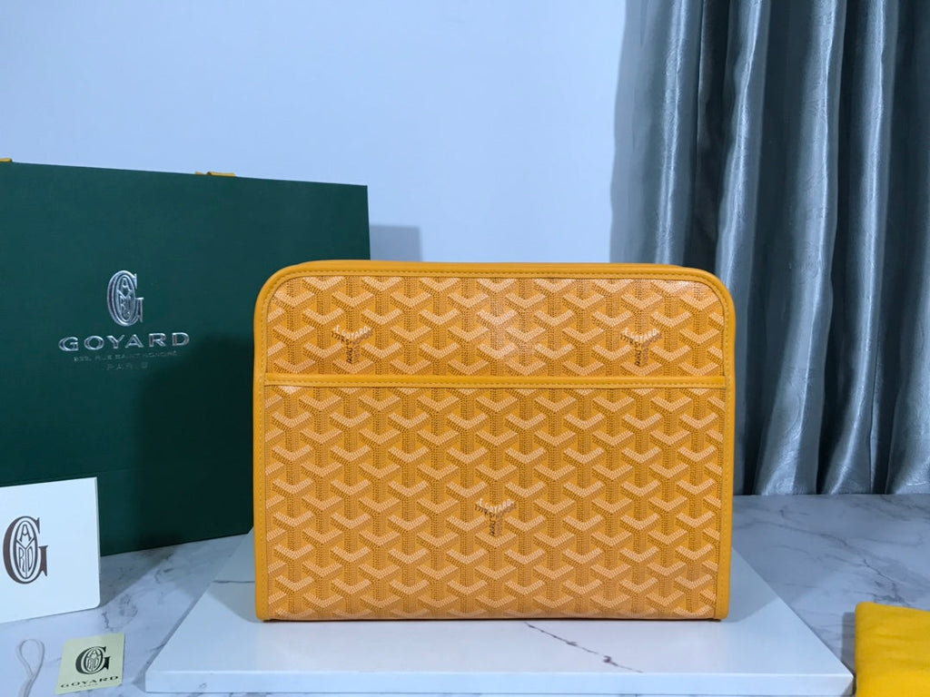 Goyard Jouvence GM Toilet Bag GY020208 Yellow