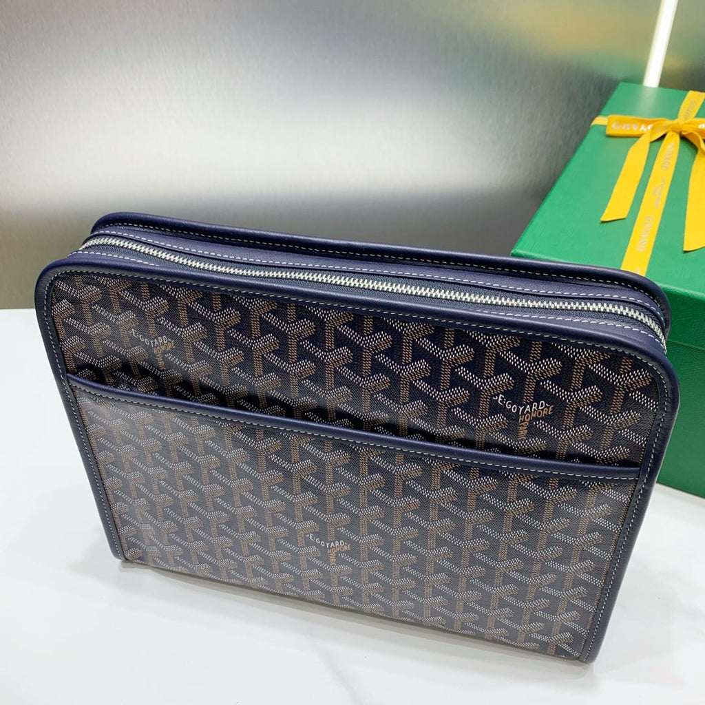 Goyard Jouvence GM Toilet Bag GY020208 Navy Blue