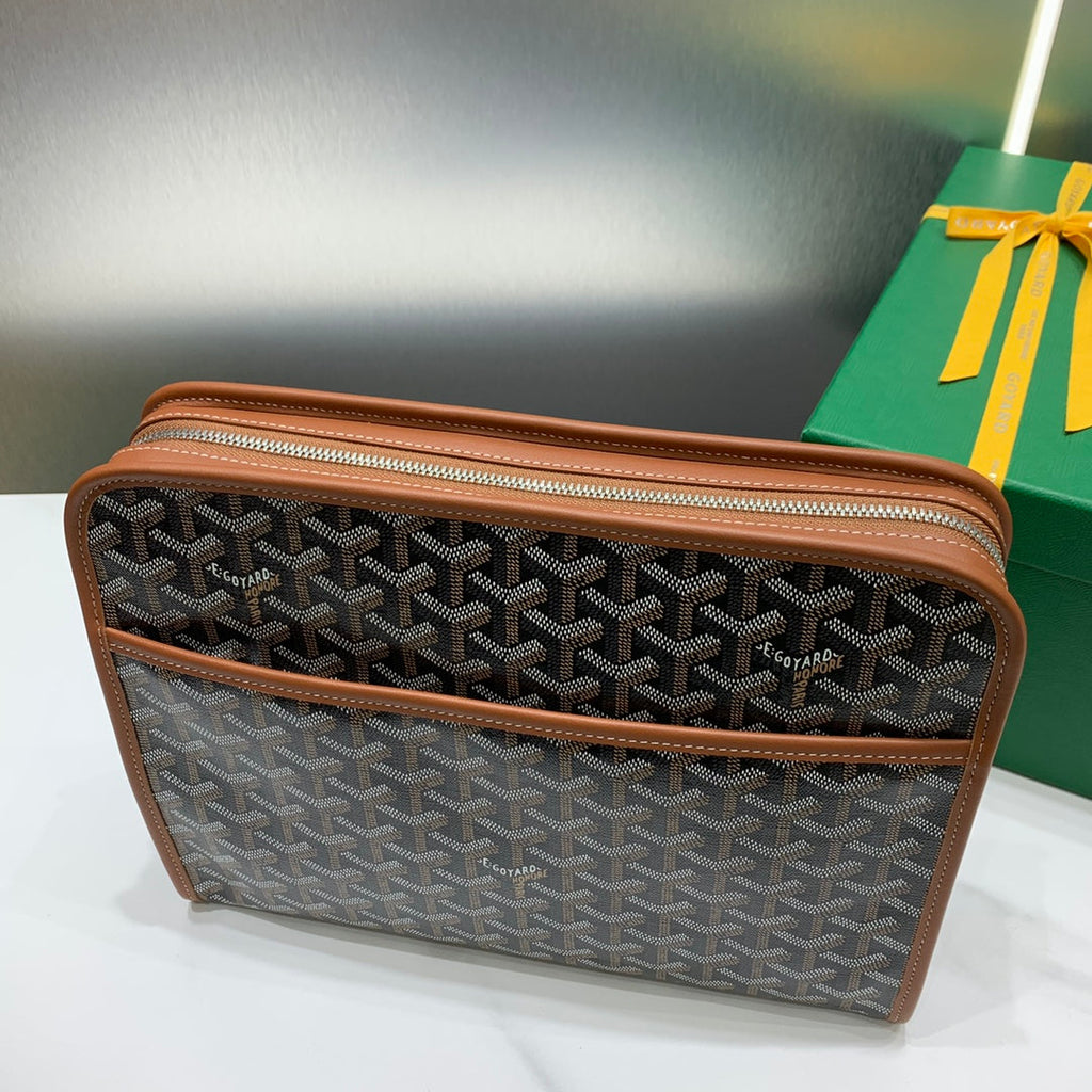 Goyard Jouvence GM Toilet Bag GY020208 Tan