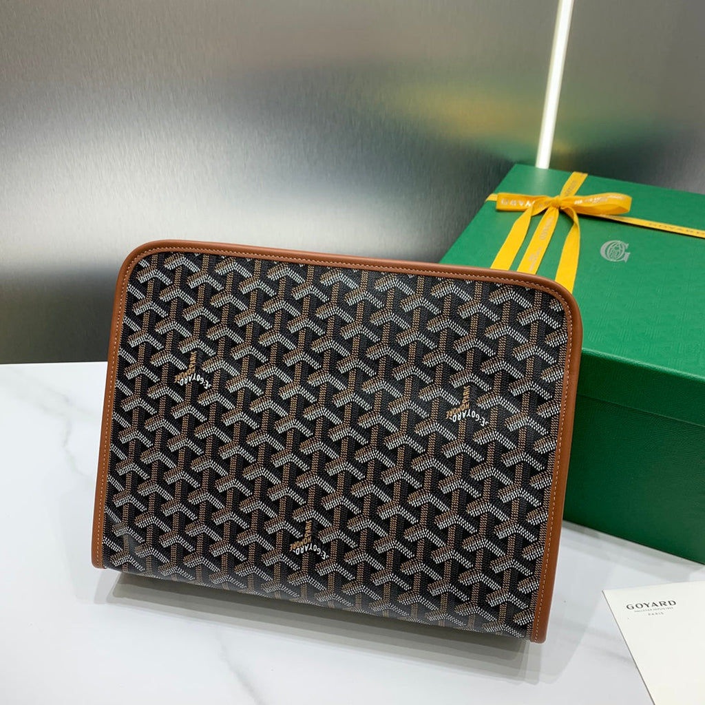 Goyard Jouvence GM Toilet Bag GY020208 Tan