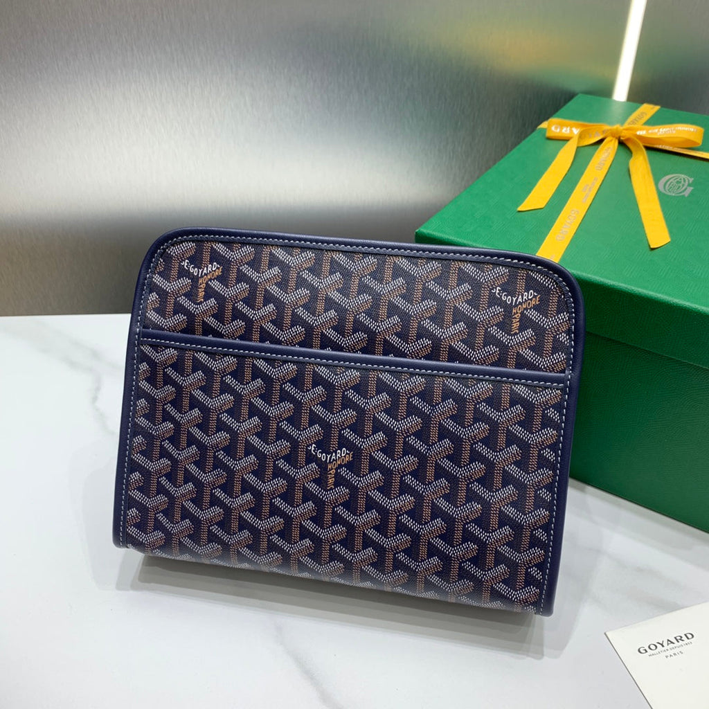 Goyard Jouvence MM Toilet Bag GY020207 Navy Blue