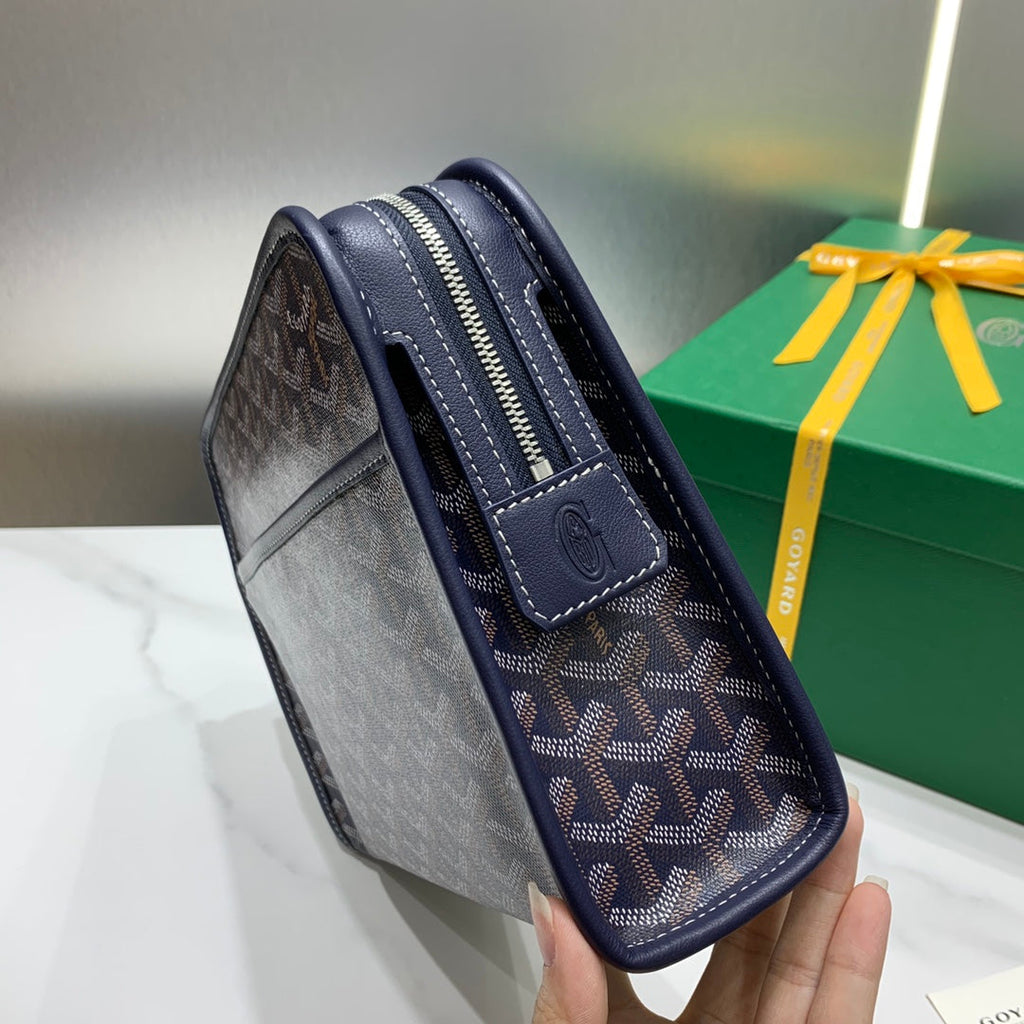 Goyard Jouvence MM Toilet Bag GY020207 Navy Blue