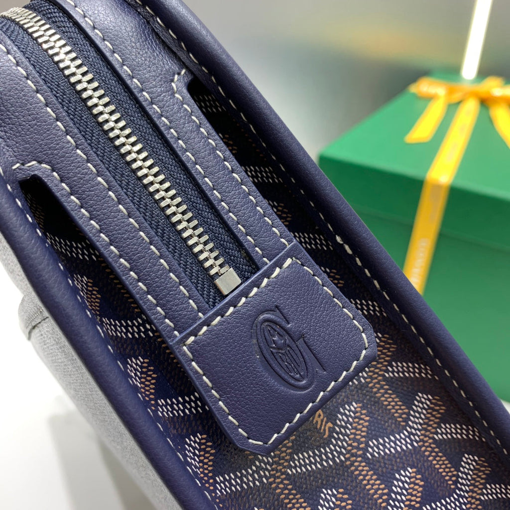 Goyard Jouvence MM Toilet Bag GY020207 Navy Blue